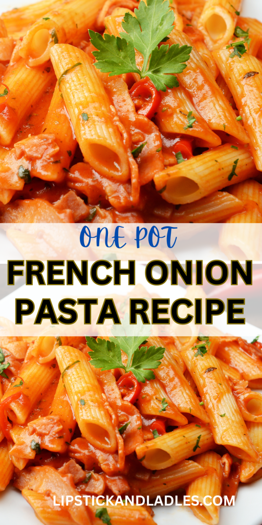 One pot french onion pasta