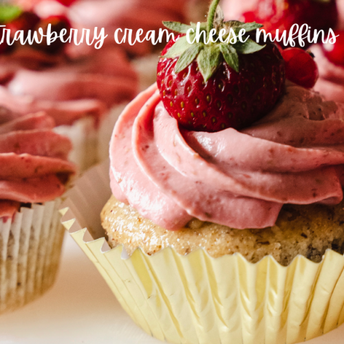 Strawberry cream cheese muffins