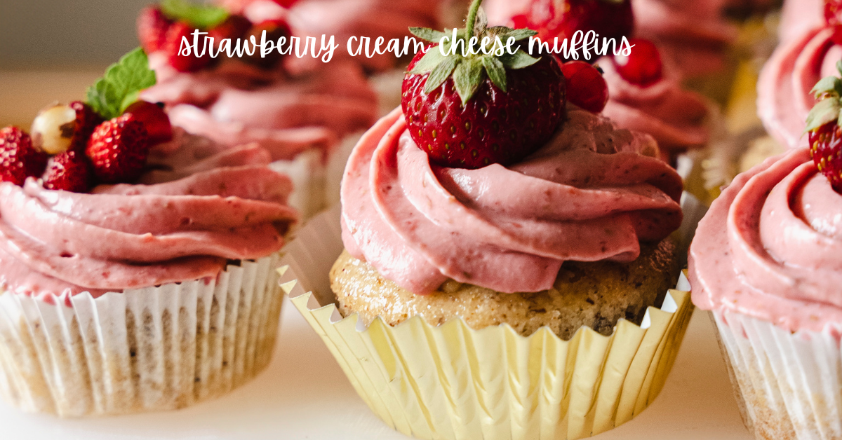Strawberry cream cheese muffins