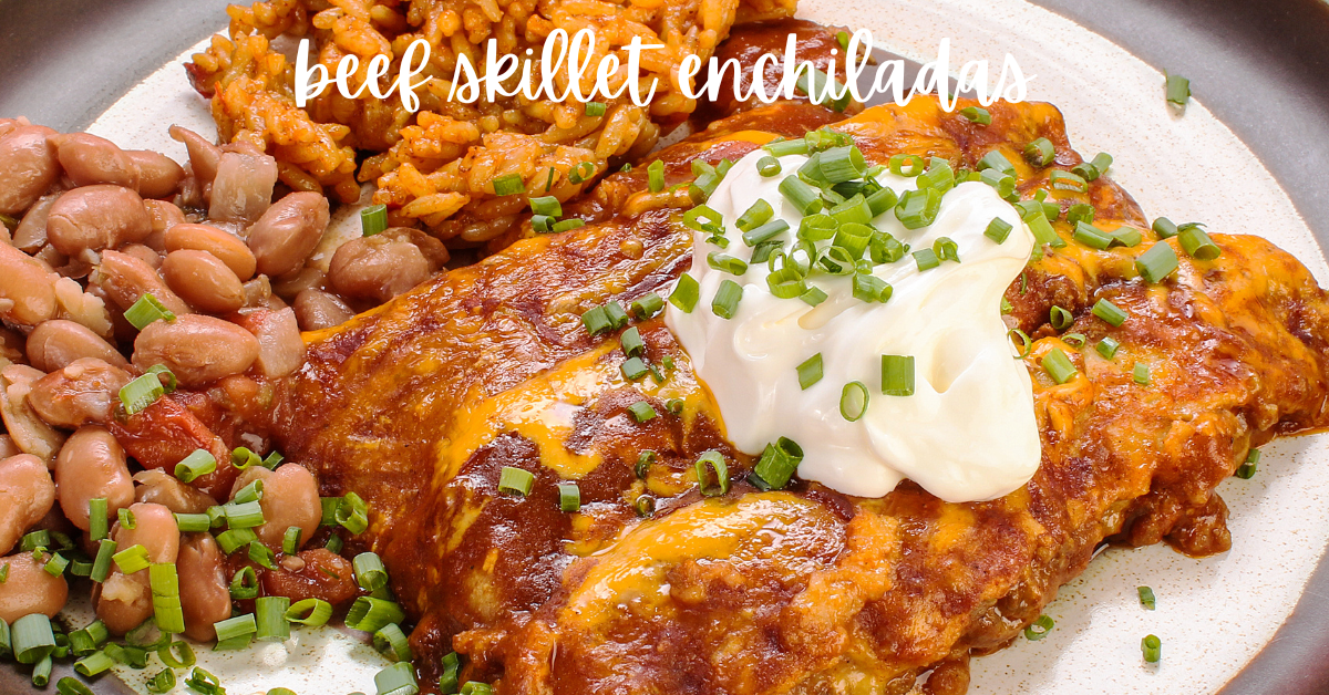 beef skillet enchiladas